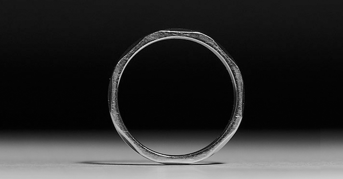 A ring that is made of iron